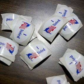 'I voted' stickers