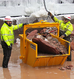 Soo lock debris