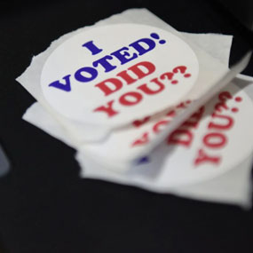 'I voted' stickers