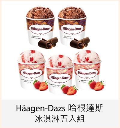 Häagen-Dazs 哈根達斯冰淇淋五入組