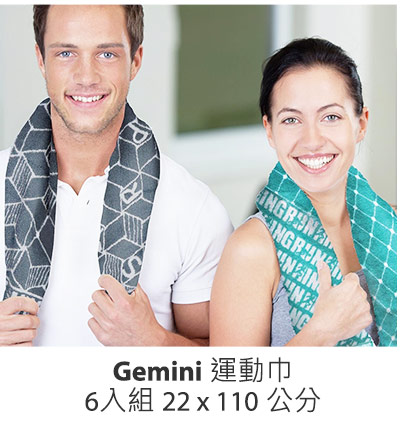 Gemini 運動巾6入組 22 x 110 公分