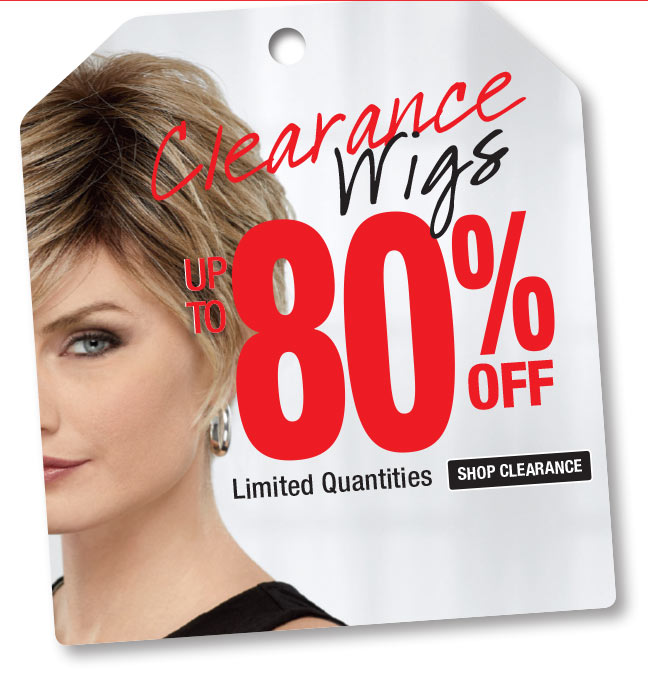 UP TO 80% OFF CLEARANCE WIGS