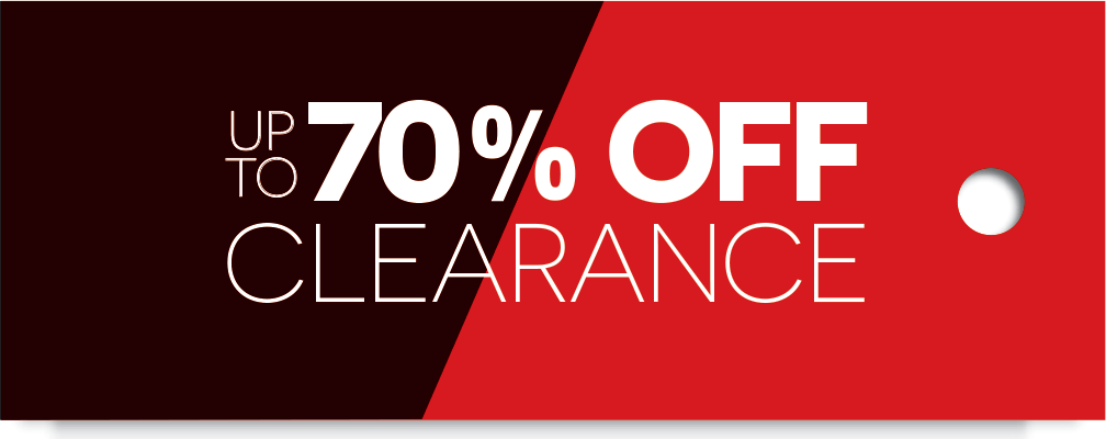 UP TO 70% OFF CLEARANCE