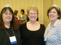 Cindi Hickey, WJ-KS Team Lead, Christie Brandau, State Librarian for Kansas, and Zola Maddision, WebJunction Partner Services Consultant