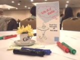 Library 2.0 Roundtable Cafe table setting
