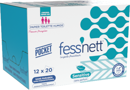 Fess'nett Papier Toilette Humide Kids 50 Pièces 1 Unité