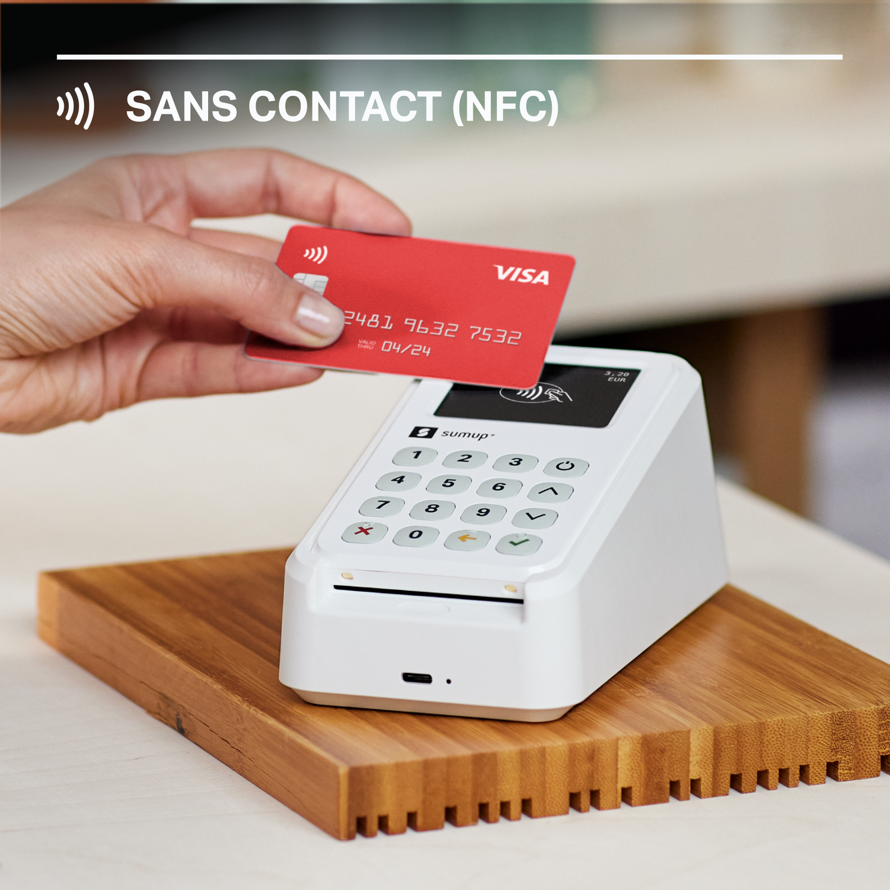 SumUp Solo - Terminal de Paiement avec Écran Tactile - Acceptez Toutes Les  Cartes Bancaires, NFC, Apple Pay, Google Pay