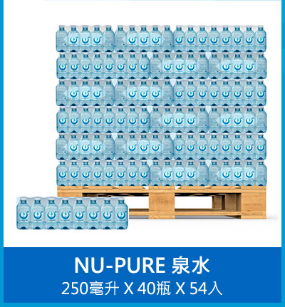 NU-PURE 泉水 250毫升 X 40入 X 54組