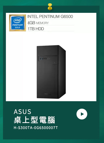 ASUS 桌上型電腦 H-S300TA-0G6500007T