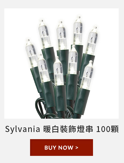 Sylvania 暖白裝飾燈串 100顆