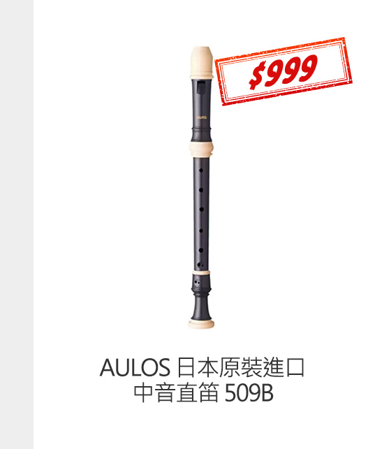 AULOS 日本原裝進口中音直笛 509B