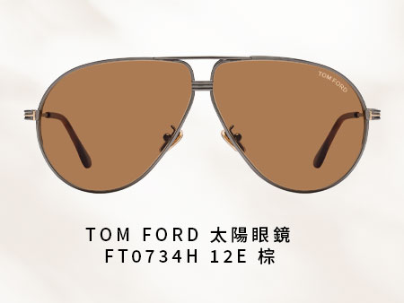 TOM FORD 太陽眼鏡 FT0734H 12E 棕