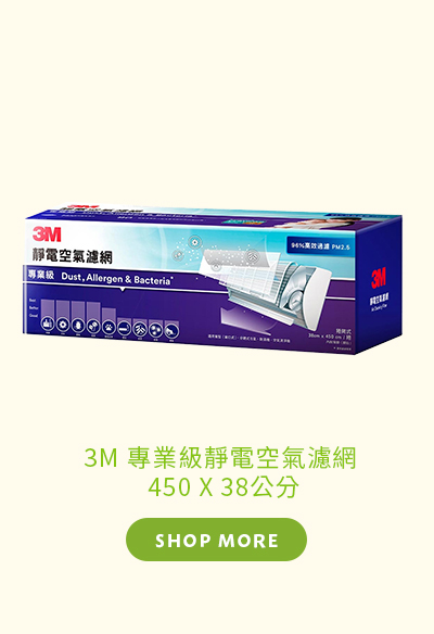 3M 專業級靜電空氣濾網 450 X 38公分