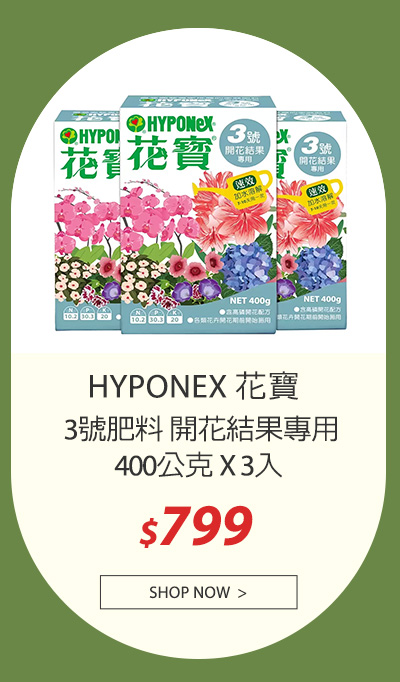 花寶3號肥料 開花結果專用 400公克 X 3入