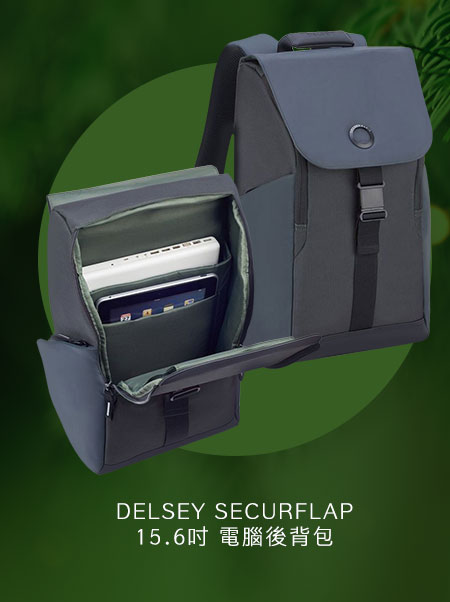 DELSEY SECURFLAP 15.6吋 電腦後背包