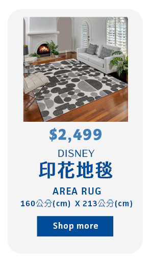 DISNEY 印花地毯 160公分 X 213公分